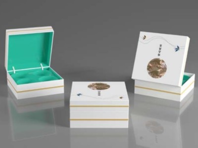 自帶奢華感的燕窩包裝盒，光看包裝就垂涎欲滴了